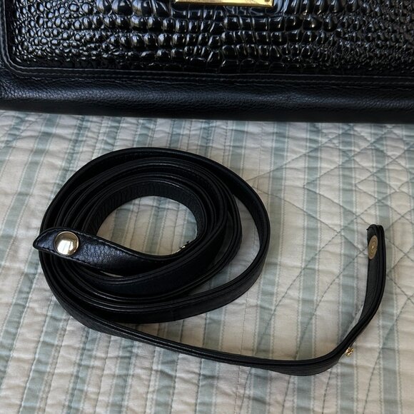 Bally Black Alligator Shoulder Bag with Wallet - Picture 13 of 16